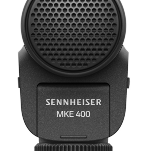 Sennheiser MKE 400 Richtmikrofon Richtrohrmikrofon mit ausgeprägter Richtcharakteristik und zusätzlichen Features für optimierte Tonaufnahmen an der Kamera. Das MKE 400 ist