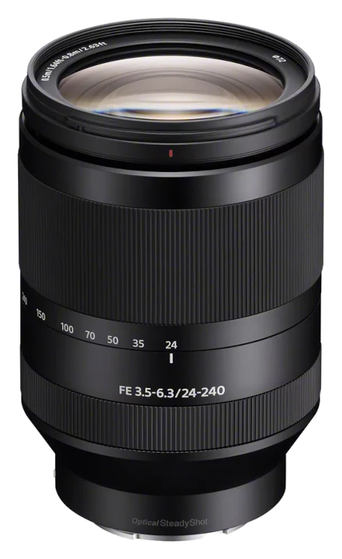 Sony FE 24-240 mm F3.5-6.3 OSS (SEL-24240) Dieses Objektiv geht weiter als die meisten anderen seiner Art: Mit einem Weitwinkel von 24 mm setzt es im Vollformat-Bereich neue