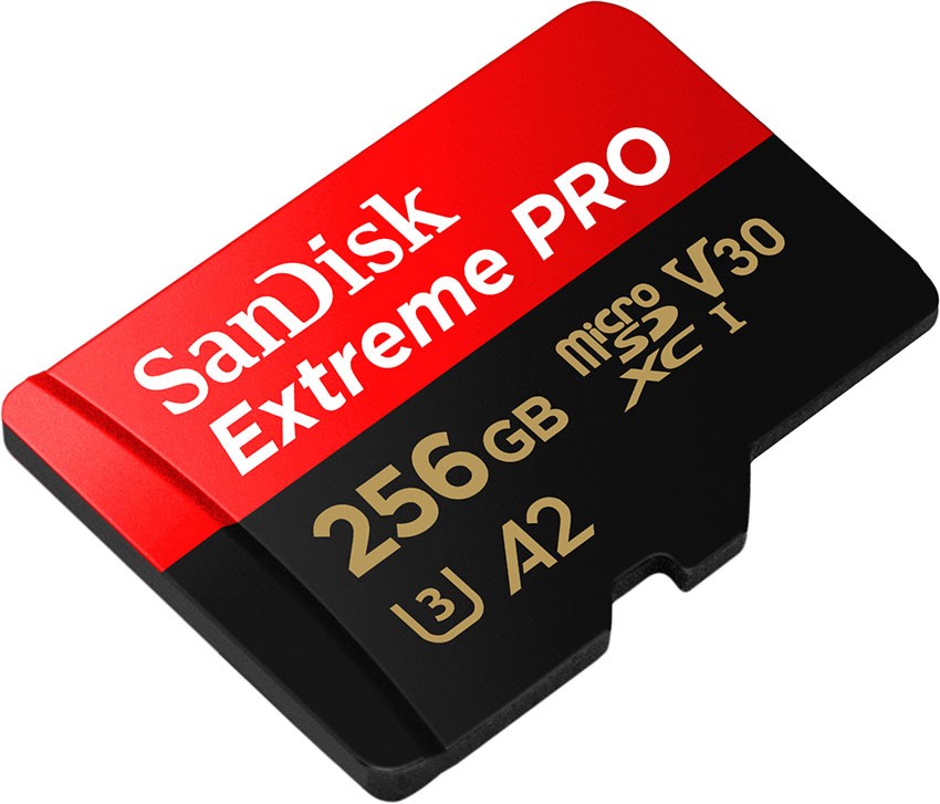 256 GB PRO microSDXC-Karte + SD Adapter