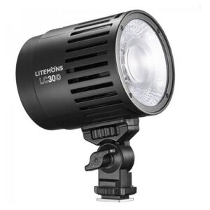 Die leichte und tragbare Litemons LC30D LED-Leuchte von Godox ist eine vielseitige und effiziente Beleuchtungslösung. Die D (Daylight) Version hat eine feste Farbtemperatur