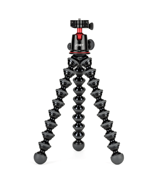 Das GorillaPod Stativ kommt mit einem präzisem Kugelkopf und Arca-Swiss kompatibler Schnellwechselplatte. Dieses mehrfach preisgekrönte flexible Stativ wird derzeit von den