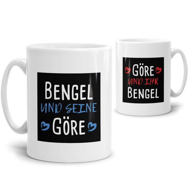 Unser Kaffeebecher-Set - Bengel und Göre - ist das perfekte Geschenk für Pärchen. Ob zur Nutzung im Büro oder Zuhause wird sie zum neuen...