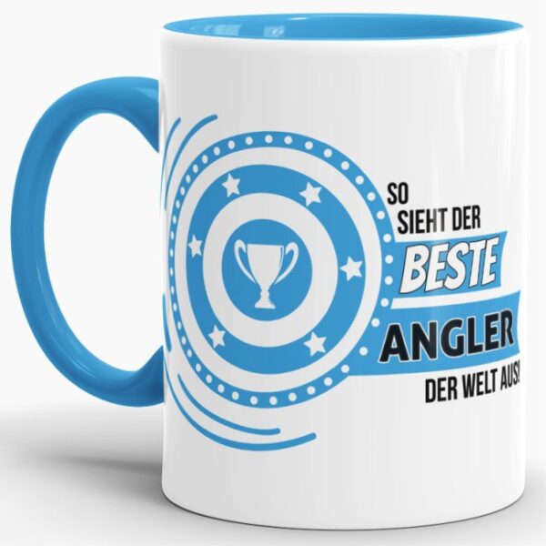 Hochwertiger Kaffeebecher mit Spruch als Geschenk für den Besten seines Berufes. So sieht der beste Angler aus. Unsere Berufe-Tassen mit lustigem...