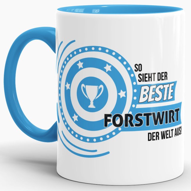 Hochwertiger Kaffeebecher mit Spruch als Geschenk für den Besten seines Berufes. So sieht der beste Forstwirt aus. Unsere Berufe-Tassen mit...