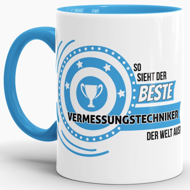 Hochwertiger Kaffeebecher mit Spruch als Geschenk für den Besten seines Berufes. So sieht der beste Vermessungstechniker aus. Unsere Berufe-Tassen...