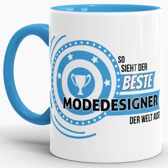 Hochwertiger Kaffeebecher mit Spruch als Geschenk für den Besten seines Berufes. So sieht der beste Modedesigner aus. Unsere Berufe-Tassen mit...