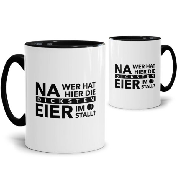 Witzige Oster-Tasse mit frechem Spruch - perfekt für Männer. Das perfekte Oster-Geschenk für alle besten Freunde