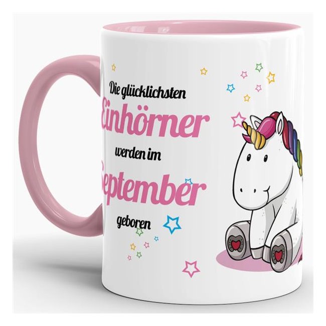 Süße Tasse mit Einhornmotiv für gemütliche Einhörner - die perfekte Geburtstagstasse für alle Einhorn-Fans. Tasse aus hochwertiger Keramik mit...