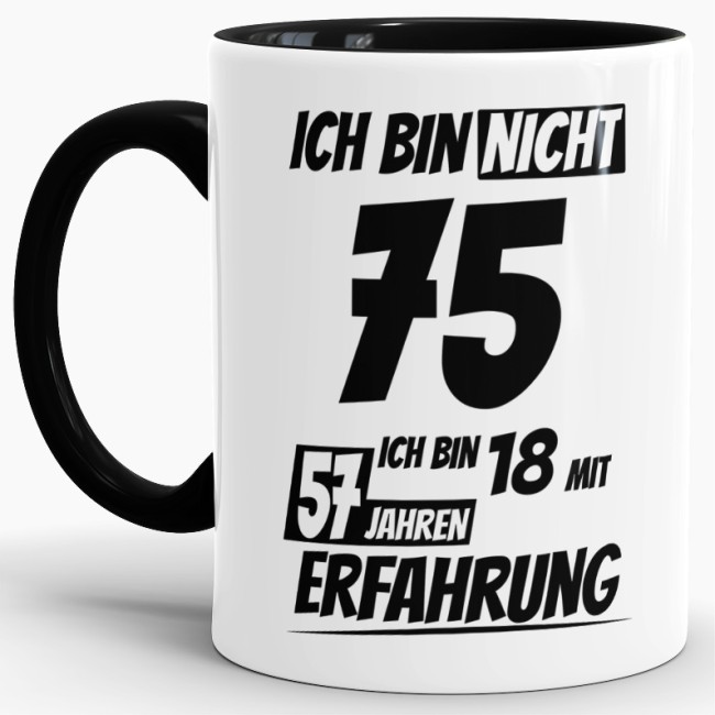 Tasse mit lustigem Geburtstagsspruch als Geschenkidee für Freunde und Familie zum Geburtstag. Lustige Geburtstagstasse aus hochwertiger Keramik und...