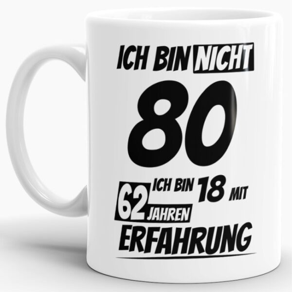 Tasse mit lustigem Geburtstagsspruch als Geschenkidee für Freunde und Familie zum Geburtstag. Lustige Geburtstagstasse aus hochwertiger Keramik und...