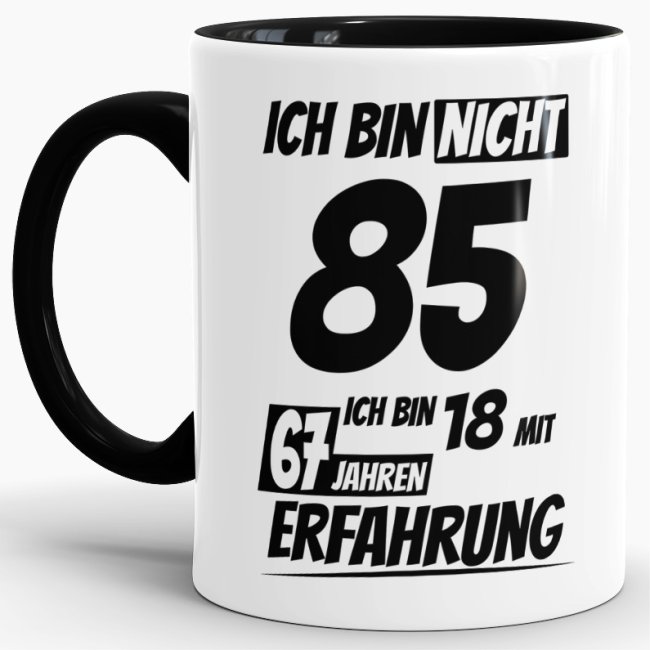 Tasse mit lustigem Geburtstagsspruch als Geschenkidee für Freunde und Familie zum Geburtstag. Lustige Geburtstagstasse aus hochwertiger Keramik und...