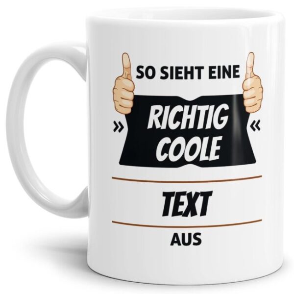 Die coole Kaffeetasse aus hochwertiger Keramik kann mit eigenem Frauen-Beruf personalisiert werden. Perfekt für den morgendlichen Kaffee auf der...