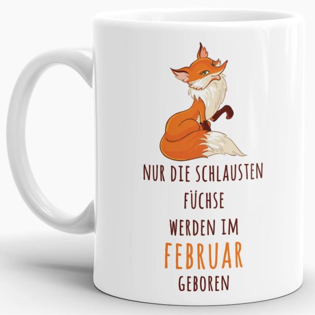 Persönliche Fuchstasse als Geburtstagsgeschenk für alle schlauen Füchse. Lustige Geschenkidee für Freunde und Familie zum Geburtstag. Tasse mit...