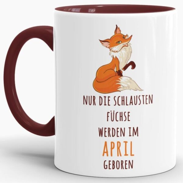 Persönliche Fuchstasse als Geburtstagsgeschenk für alle schlauen Füchse. Lustige Geschenkidee für Freunde und Familie zum Geburtstag. Tasse mit...