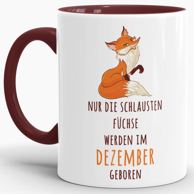 Persönliche Fuchstasse als Geburtstagsgeschenk für alle schlauen Füchse. Lustige Geschenkidee für Freunde und Familie zum Geburtstag. Tasse mit...