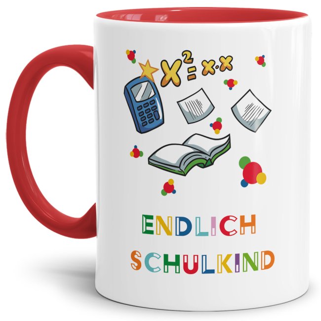 Tasse für Erstklässler und Spruch - Endlich Schulkind - Geschenkidee zum Schulanfang. Das persönliche Geschenk für alle Schulanfänger weckt die...