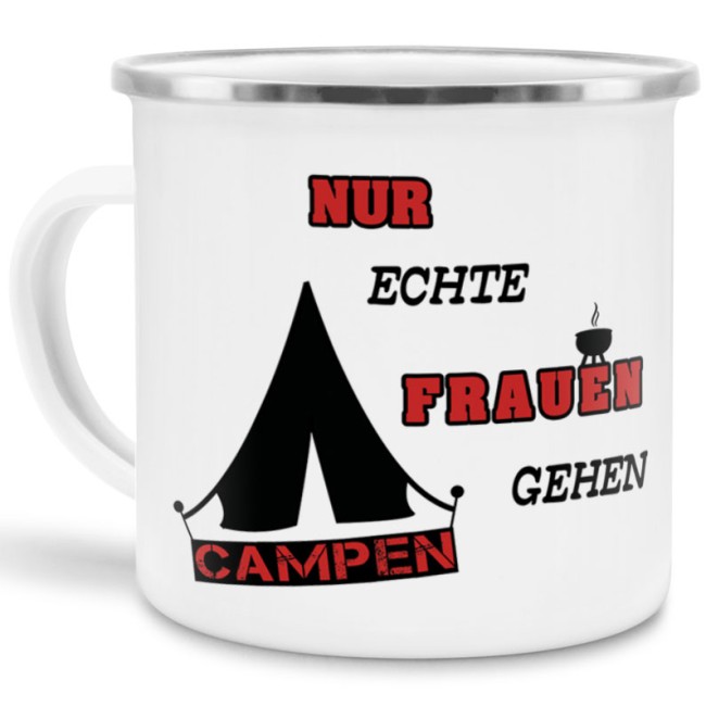 Unser Emaillebecher für alle Frauen unter den Campingfans sind eine tolle Geschenkidee zu jedem Anlass und dürfen in keinem Wohnmobil fehlen. Mit...