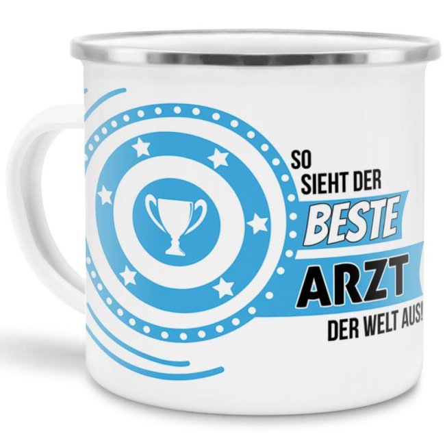 Berufe-Tasse mit lustigem Spruch - So sieht der beste Arzt aus - ist eine ideale Geschenkidee passend zu jedem Anlass. Unsere Berufe-Tassen...