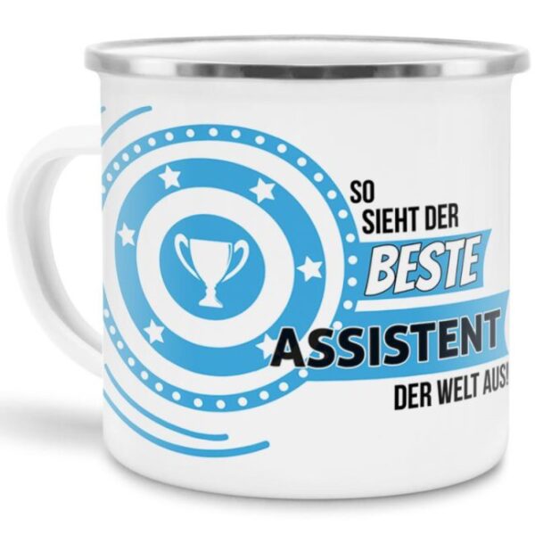 Berufe-Tasse mit lustigem Spruch - So sieht der beste Assistent aus - ist eine ideale Geschenkidee passend zu jedem Anlass. Unsere Berufe-Tassen...