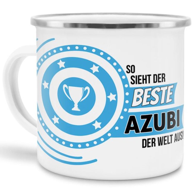 Berufe-Tasse mit lustigem Spruch - So sieht der beste Azubi aus - ist eine ideale Geschenkidee passend zu jedem Anlass. Unsere Berufe-Tassen...