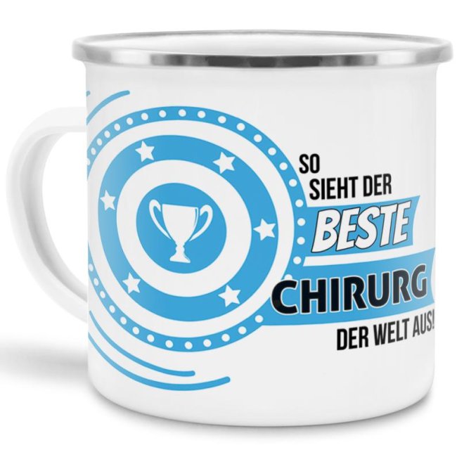 Berufe-Tasse mit lustigem Spruch - So sieht der beste Chirurg aus - ist eine ideale Geschenkidee passend zu jedem Anlass. Unsere Berufe-Tassen...