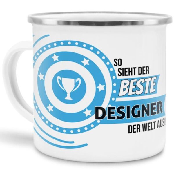 Berufe-Tasse mit lustigem Spruch - So sieht der beste Designer aus - ist eine ideale Geschenkidee passend zu jedem Anlass. Unsere Berufe-Tassen...