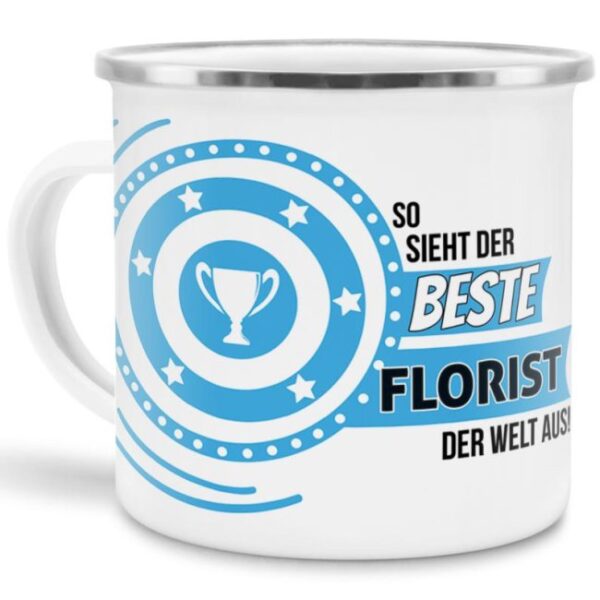 Berufe-Tasse mit lustigem Spruch - So sieht der beste Florist aus - ist eine ideale Geschenkidee passend zu jedem Anlass. Unsere Berufe-Tassen...