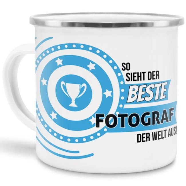 Berufe-Tasse mit lustigem Spruch - So sieht der beste Fotograf aus - ist eine ideale Geschenkidee passend zu jedem Anlass. Unsere Berufe-Tassen...