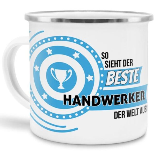 Berufe-Tasse mit lustigem Spruch - So sieht der beste Handwerker aus - ist eine ideale Geschenkidee passend zu jedem Anlass. Unsere Berufe-Tassen...