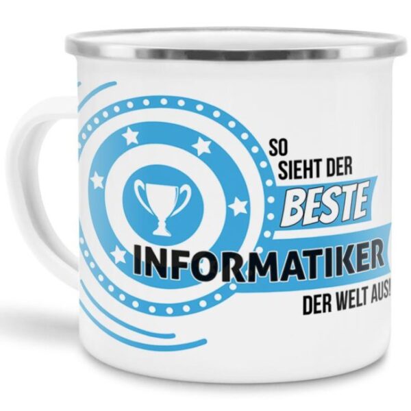 Berufe-Tasse mit lustigem Spruch - So sieht der beste Informatiker aus - ist eine ideale Geschenkidee passend zu jedem Anlass. Unsere Berufe-Tassen...