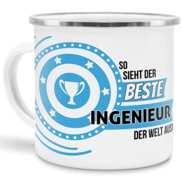 Berufe-Tasse mit lustigem Spruch - So sieht der beste Ingeneur aus - ist eine ideale Geschenkidee passend zu jedem Anlass. Unsere Berufe-Tassen...