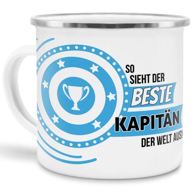 Berufe-Tasse mit lustigem Spruch - So sieht der beste Kapitän aus - ist eine ideale Geschenkidee passend zu jedem Anlass. Unsere Berufe-Tassen...