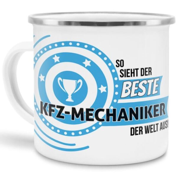 Berufe-Tasse mit lustigem Spruch - So sieht der beste KFZ-Mechaniker aus - ist eine ideale Geschenkidee passend zu jedem Anlass. Unsere...