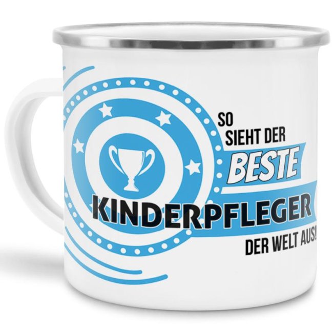 Berufe-Tasse mit lustigem Spruch - So sieht der beste Kinderpfleger aus - ist eine ideale Geschenkidee passend zu jedem Anlass. Unsere...