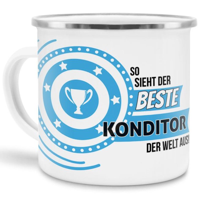 Berufe-Tasse mit lustigem Spruch - So sieht der beste Konditor aus - ist eine ideale Geschenkidee passend zu jedem Anlass. Unsere Berufe-Tassen...