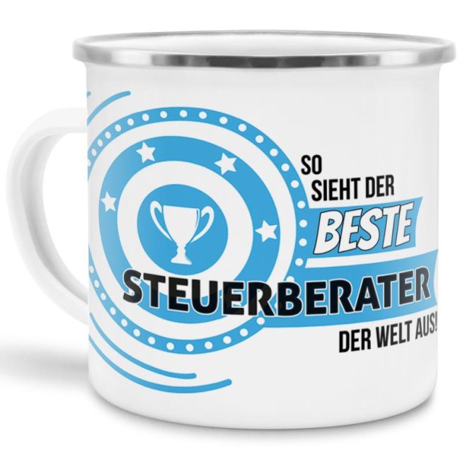 Berufe-Tasse mit lustigem Spruch - So sieht der beste Steuerberater aus - ist eine ideale Geschenkidee passend zu jedem Anlass. Unsere...