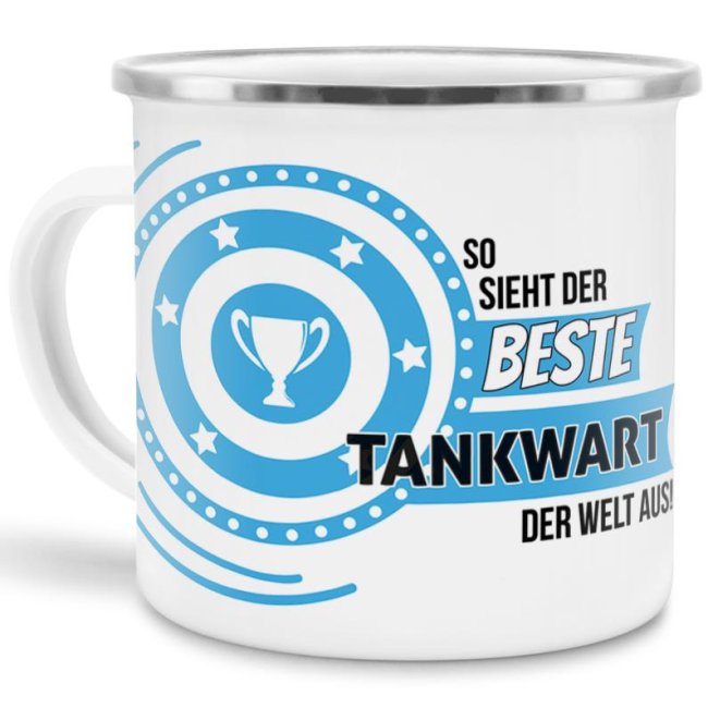 Berufe-Tasse mit lustigem Spruch - So sieht der beste Tankwart aus - ist eine ideale Geschenkidee passend zu jedem Anlass. Unsere Berufe-Tassen...