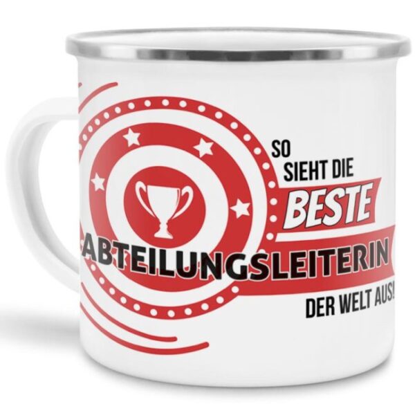 Berufe-Tasse mit lustigem Spruch - So sieht die beste Abteilungsleiterin aus - ist eine ideale Geschenkidee passend zu jedem Anlass. Unsere...