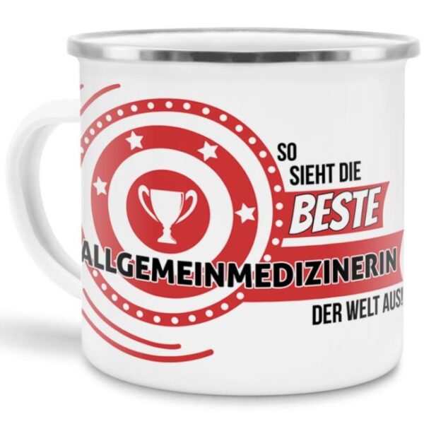 Berufe-Tasse mit lustigem Spruch - So sieht die beste Allgemeinmedizinerin aus - ist eine ideale Geschenkidee passend zu jedem Anlass. Unsere...