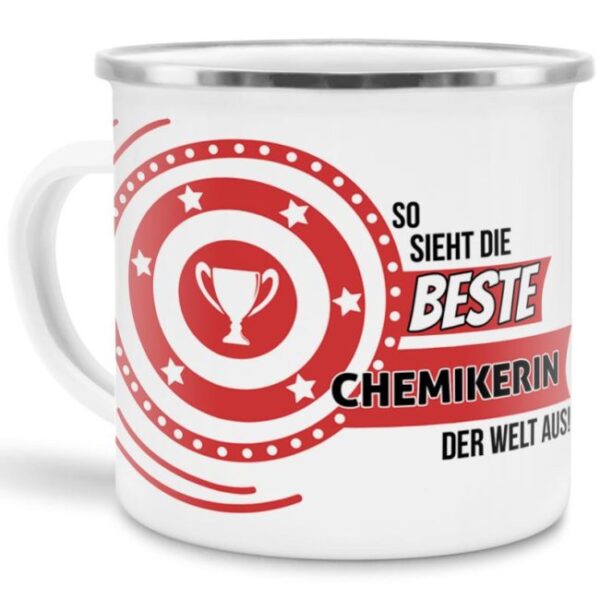 Berufe-Tasse mit lustigem Spruch - So sieht die beste Chemikerin aus - ist eine ideale Geschenkidee passend zu jedem Anlass. Unsere Berufe-Tassen...