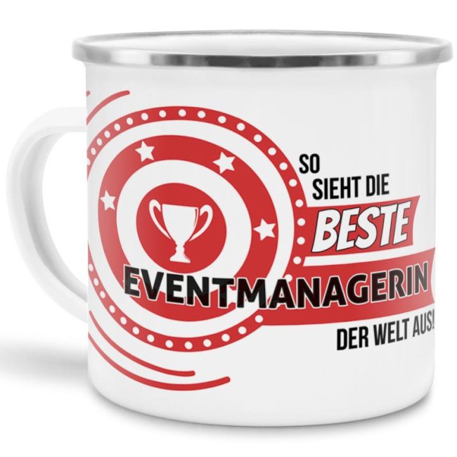 Berufe-Tasse mit lustigem Spruch - So sieht die beste Eventmanagerin aus - ist eine ideale Geschenkidee passend zu jedem Anlass. Unsere...