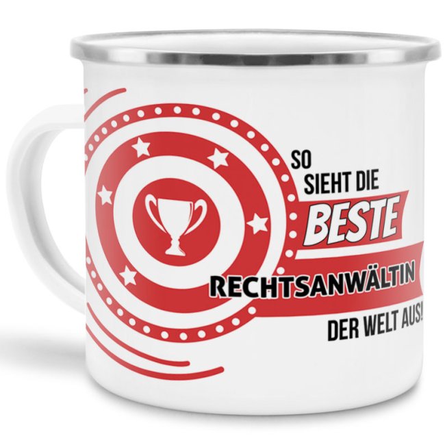 Berufe-Tasse mit lustigem Spruch - So sieht die beste Rechtsanwältin aus - ist eine ideale Geschenkidee passend zu jedem Anlass. Unsere...