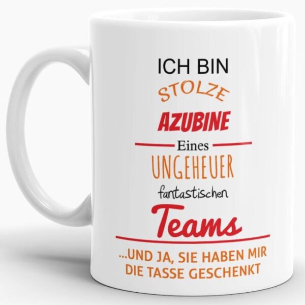 Du suchst eine lustige Geschenkidee für eine Azubine in Deinem Team