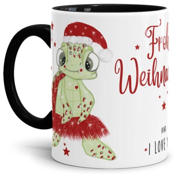 Weihnachtstasse - Frohe Weihnachten und I love you - eine liebe Geschenkidee zur Adventszeit