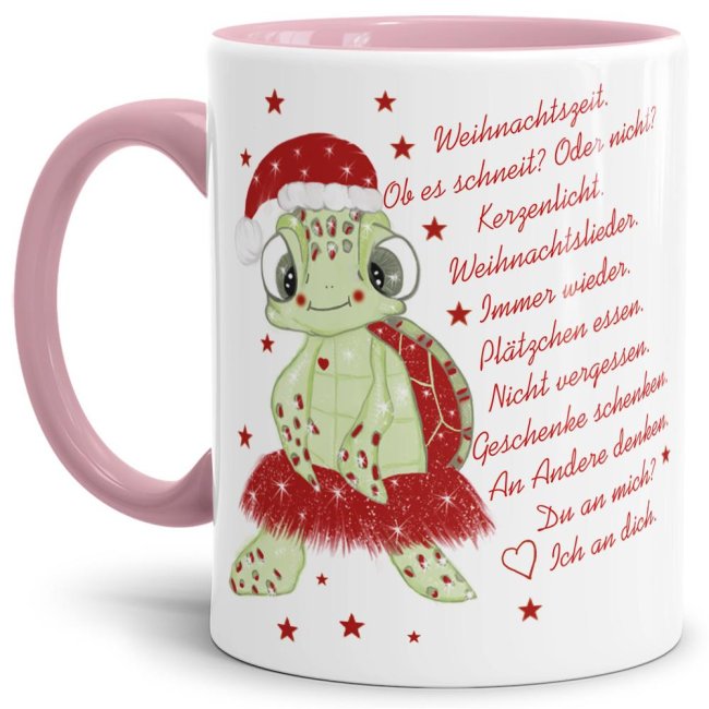 Weihnachtstasse mit witzigem Weihnachtsgedicht - ein lustiges Geschenk für Freunde und Kollegen oder für den Chef in der Adventszeit