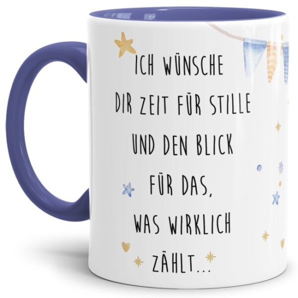 Tasse mit schönem Weihnachtsspruch - Ich wünsche Dir - eine besondere Geschenkidee zur Adventszeit oder als Weihnachtsgeschenk