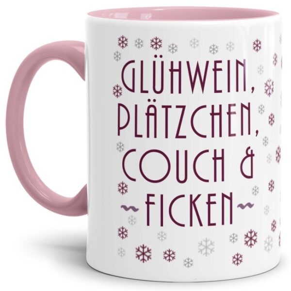 Freche Tasse mit Weihnachtsspruch - Glühwein