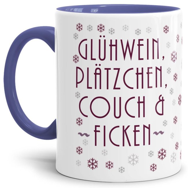 Freche Tasse mit Weihnachtsspruch - Glühwein