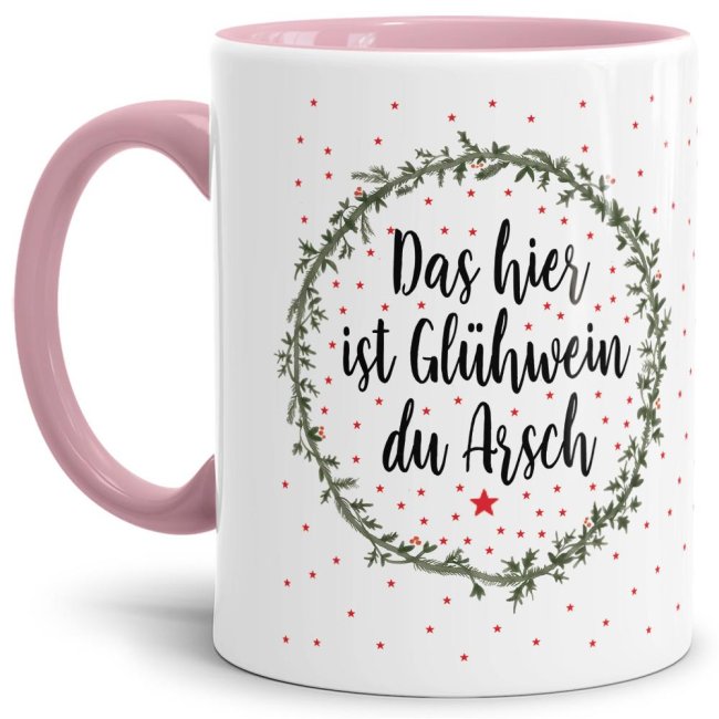 Witzige Glühweintasse mit Spruch - Das hier ist Glühwein