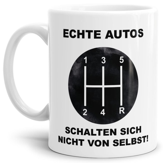 Witzige Tassen mit Autosprüchen sind eine tolle Geschenkidee für leidenschaftliche Autofahrer und Autoliebhaber. Mit dem richtigen Spruch drauf